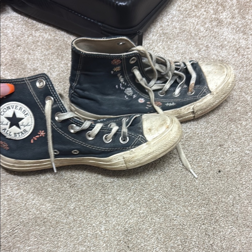Converse Black and White High-Top Sneakers